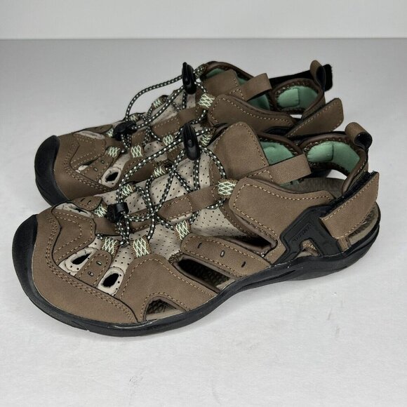Northside Shoes - Northside Taupe Womens Size 7 Burke II Athletic Sport Water Sandal Shoes